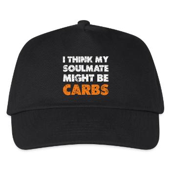 Carbohydrates as soulmates - Kids’ Baseball Cap - black - Front