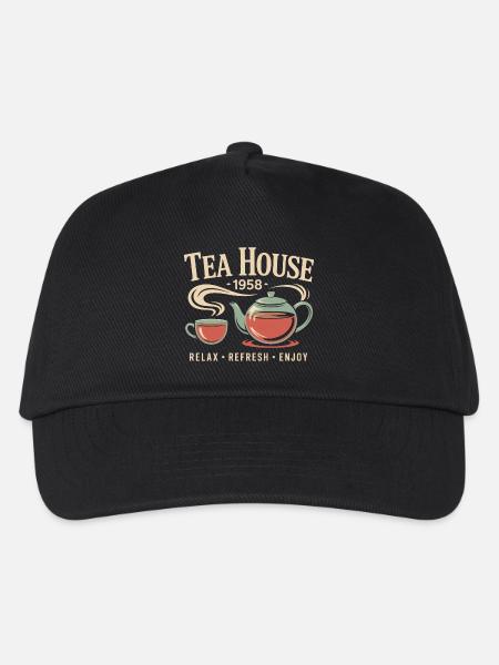 Tea House 1958 - Kinder Basecap - Schwarz