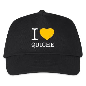 I love Quiche - Kids’ Baseball Cap - black - Front