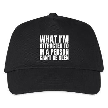 Was mich an einer Person anzieht, kann man nicht sehen - Kinder Basecap - Schwarz - Vorne