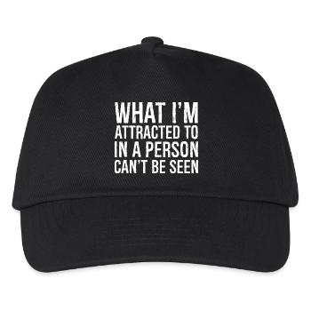 Was mich an einer Person anzieht, kann man nicht sehen - Kinder Basecap - Schwarz - Vorne