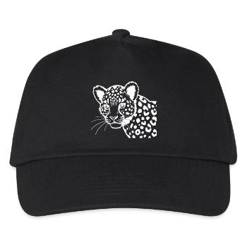 Leopard - Kinder Basecap - Schwarz - Vorne