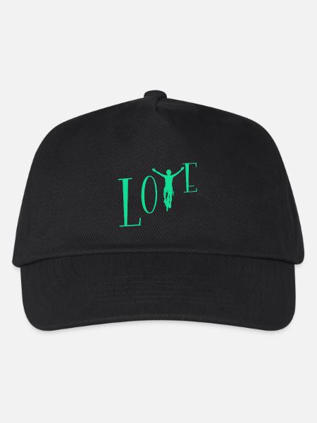 Love cycling - Kids’ Baseball Cap - black