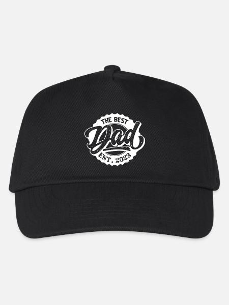 Le meilleur papa EST 2023 - Casquette de baseball Enfant - noir