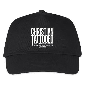 Regard de tatouage chrétien sous la surface - Casquette de baseball Enfant - noir - Devant