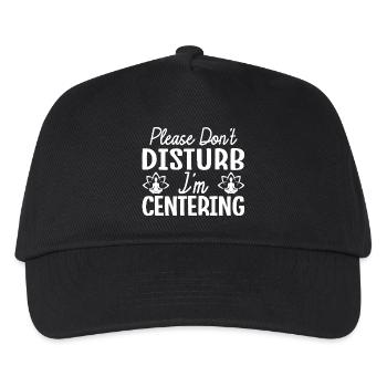 Pilates Enthusiasts Don´t Disturb I´m Centering - Kinder Basecap - Schwarz - Vorne