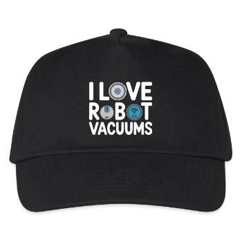 J’adore les aspirateurs robots aspirateurs robots - Casquette de baseball Enfant - noir - Devant