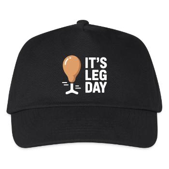 It's Leg Day Gym Cheat Day Bein Training Fitness - Kids’ Baseball Cap - black - Front