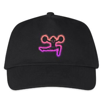 Cheerleading Kinder Mädchen Damen Cheerleader - Kinder Basecap - Schwarz - Vorne