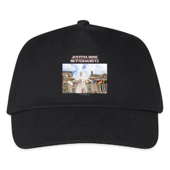 Justitia Shirt - Kinder Basecap - Schwarz - Vorne
