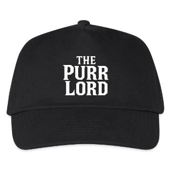 The Purr Lord Bold Mafia Typography - Kids’ Baseball Cap - black - Front