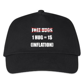 Free Hugs, Inflation-adjusted - Kinder Basecap - Schwarz - Vorne