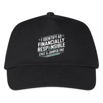 Financially Responsible Identity Tee - Kids’ Baseball Cap - black - Front