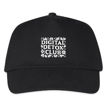 Groupe de soutien pour le club de désintoxication numérique : rappel amusant - Casquette de baseball Enfant - noir - Devant