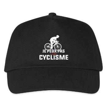 Ich kann nicht, ich habe Radfahren. - Kinder Basecap - Schwarz - Vorne