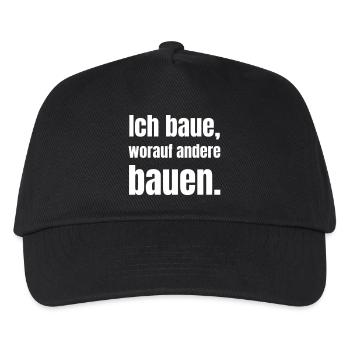 I build what others build on. - Kids’ Baseball Cap - black - Front