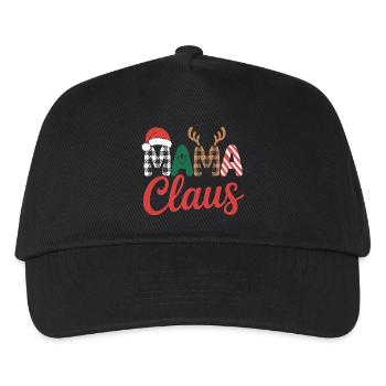 Mama Claus Weihnachten - Kinder Basecap - Schwarz - Vorne
