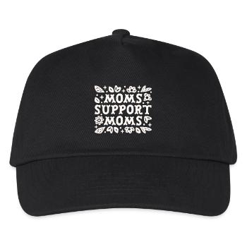Zitate von Müttern unterstützen Mütter - Kinder Basecap - Schwarz - Vorne