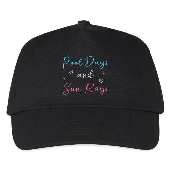 Pool Party - Kinder Basecap - Schwarz - Vorne