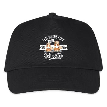 I'm going to be a big sister 2026 baby - Kids’ Baseball Cap - black - Front