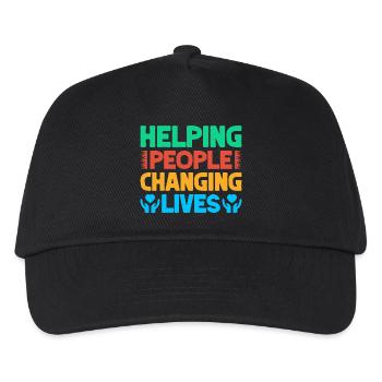 Volunteer Appreciation Helping People Changing - Kids’ Baseball Cap - black - Front