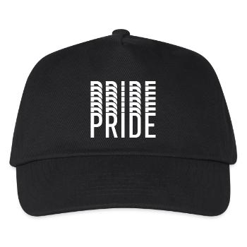 Pride Typography in Color Clusters - Kids’ Baseball Cap - black - Front