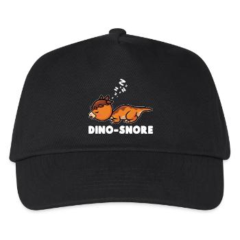 Dinosaurierpaläontologie Dino schlafend - Kinder Basecap - Schwarz - Vorne
