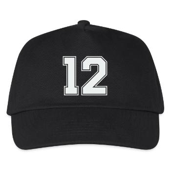 Numéro Douze - Casquette de baseball Enfant - noir - Devant