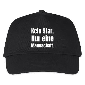 Kein Star, Nur eine Mannschaft, - Kinder Basecap - Schwarz - Vorne
