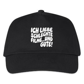 Ich liebe schlechte Filme und gute - Kinder Basecap - Schwarz - Vorne