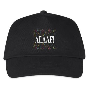 ALAAF ! Chemise de carnaval avec confettis - Casquette de baseball Enfant - noir - Devant