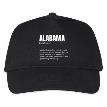 Alabama Football Bold Typography - Kids’ Baseball Cap - black - Front