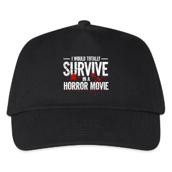 Gruselige Horrorfilm-Fans Halloween-Horrorfilm - Kinder Basecap - Schwarz - Vorne