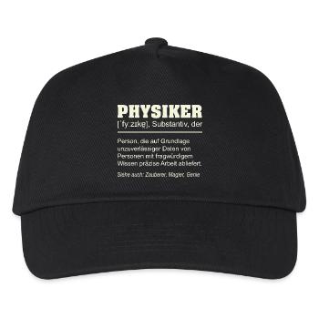 Physicist Definition – Funny Gift Design - Kids’ Baseball Cap - black - Front