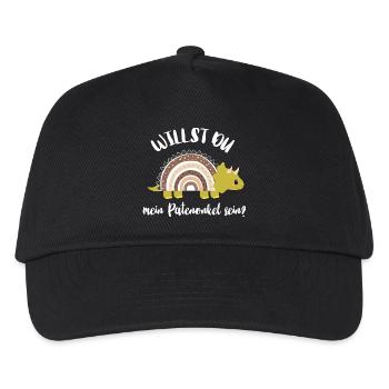 Will you be my godfather? (Question: Godfather Uncle) - Kids’ Baseball Cap - black - Front