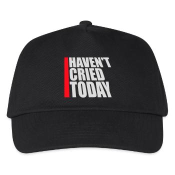 Je n’ai pas pleuré aujourd’hui en disant une ironie émotionnelle drôle - Casquette de baseball Enfant - noir - Devant