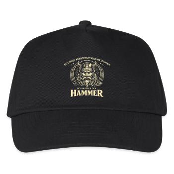 Some of them leave me at a loss for words | with others hammer! - Kids’ Baseball Cap - black - Front