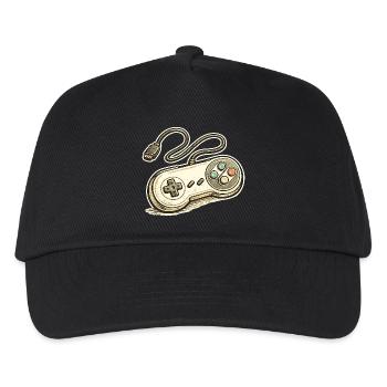 Retro Game Controller Graphics - Kids’ Baseball Cap - black - Front
