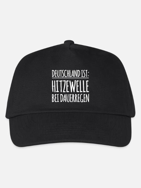 Lustiger Spruch Hitzewelle - Kinder Basecap - Schwarz