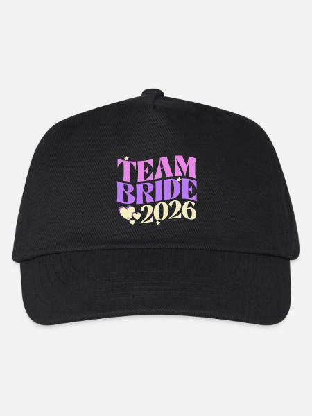 Team Bride 2026 - Kinder Basecap - Schwarz