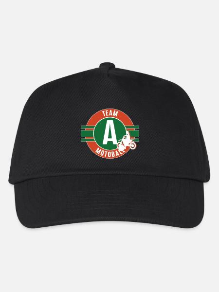 I Love Motoball Motoballer Team A Motoballer - Kids’ Baseball Cap - black