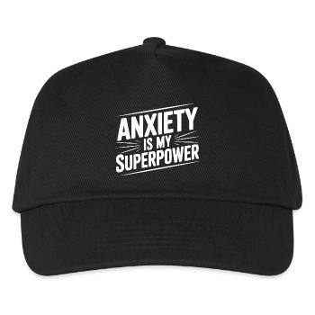 Anxiety is My Superpower - Kids’ Baseball Cap - black - Front