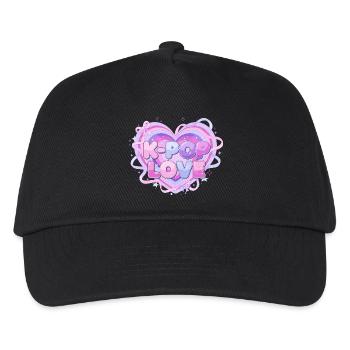 K-Pop Love Heart Pastel - Kids’ Baseball Cap - black - Front