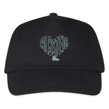 Cœur Albsteig avec des bottes de randonnée - Casquette de baseball Enfant - noir - Devant