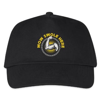 Motivation fitness Bodybuilder Wow Swole ici - Casquette de baseball Enfant - noir - Devant