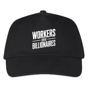Workers Over Billionaires - Kids’ Baseball Cap - black - Front