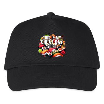 Cheat Day Sushi GYM Body Building Nutrition Funny - Kids’ Baseball Cap - black - Front