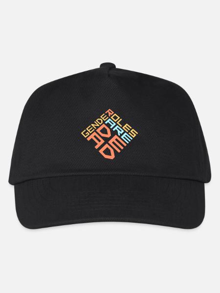 Gender Roles Are Dead Statement Freiheit Spruch - Kinder Basecap - Schwarz
