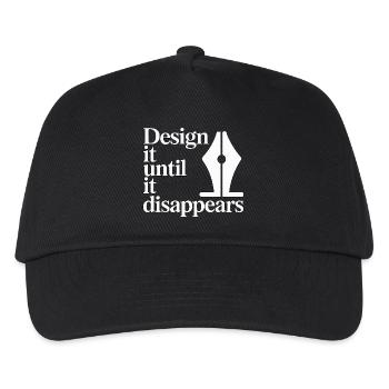 Logo Designer Design It Until It Brand Designer - Kids’ Baseball Cap - black - Front