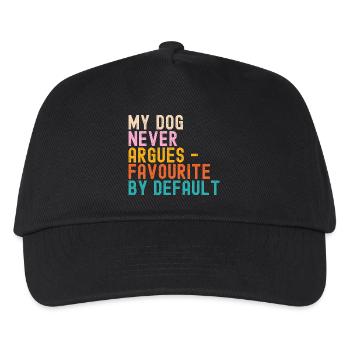 Dogs My Dog never argues - Kids’ Baseball Cap - black - Front